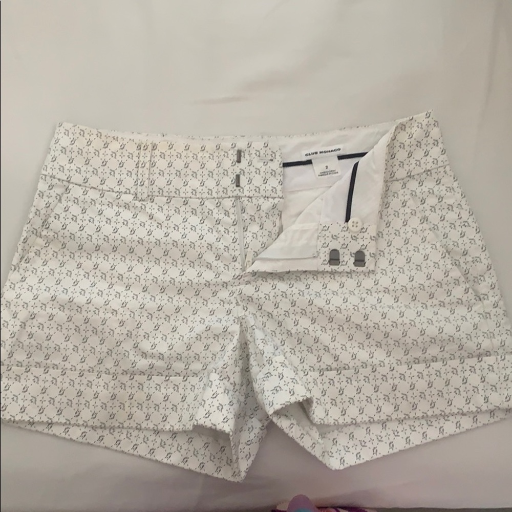 White cotton shorts
